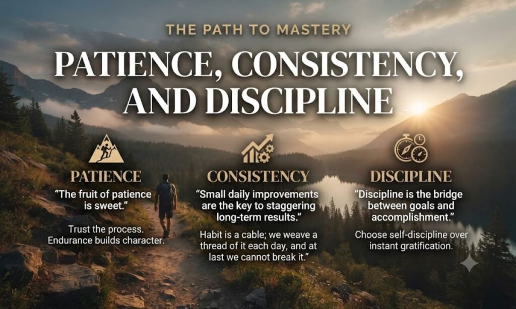 Patience, Consistency and Discipline Quotes