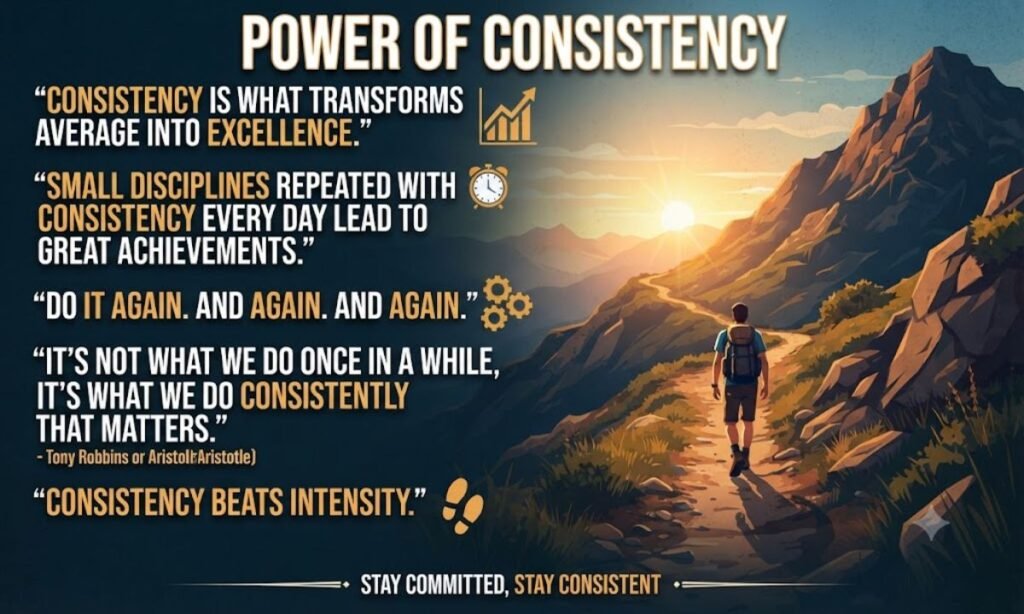 Power Of Consistency Quotes Short