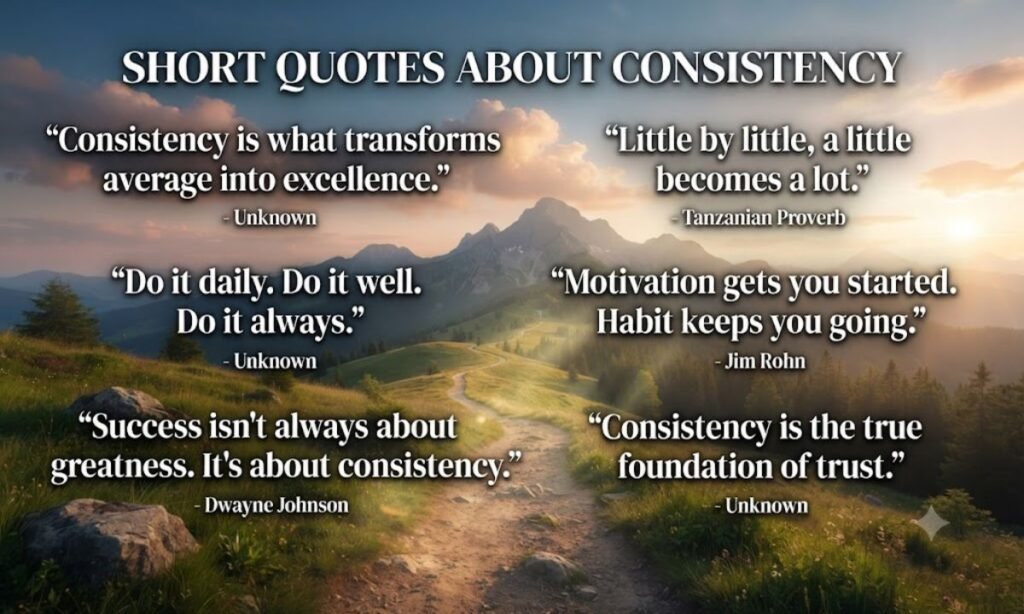 Short Quotes About Consistency