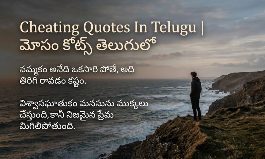 Cheating Quotes In Telugu | మోసం కోట్స్ తెలుగులో