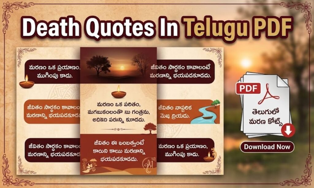 Death Quotes In Telugu PDF