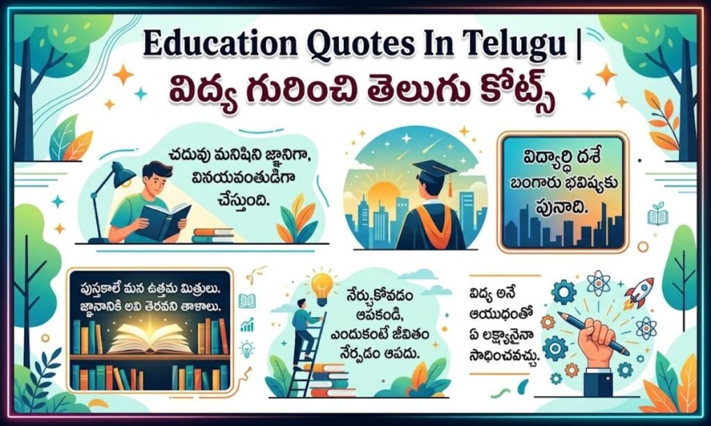 Education Quotes In Telugu | విద్య గురించి తెలుగు కోట్స్