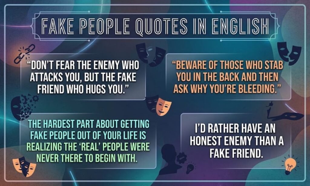 Fake people quotes in English