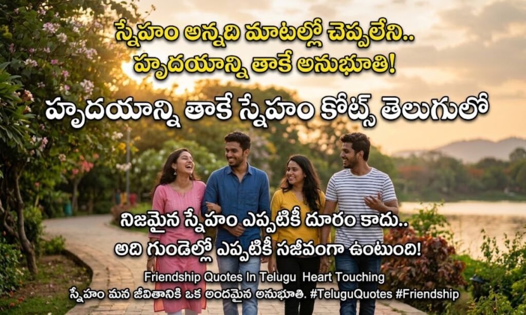 Friendship Quotes In Telugu Heart Touching | హృదయాన్ని తాకే స్నేహం కోట్స్ తెలుగులో