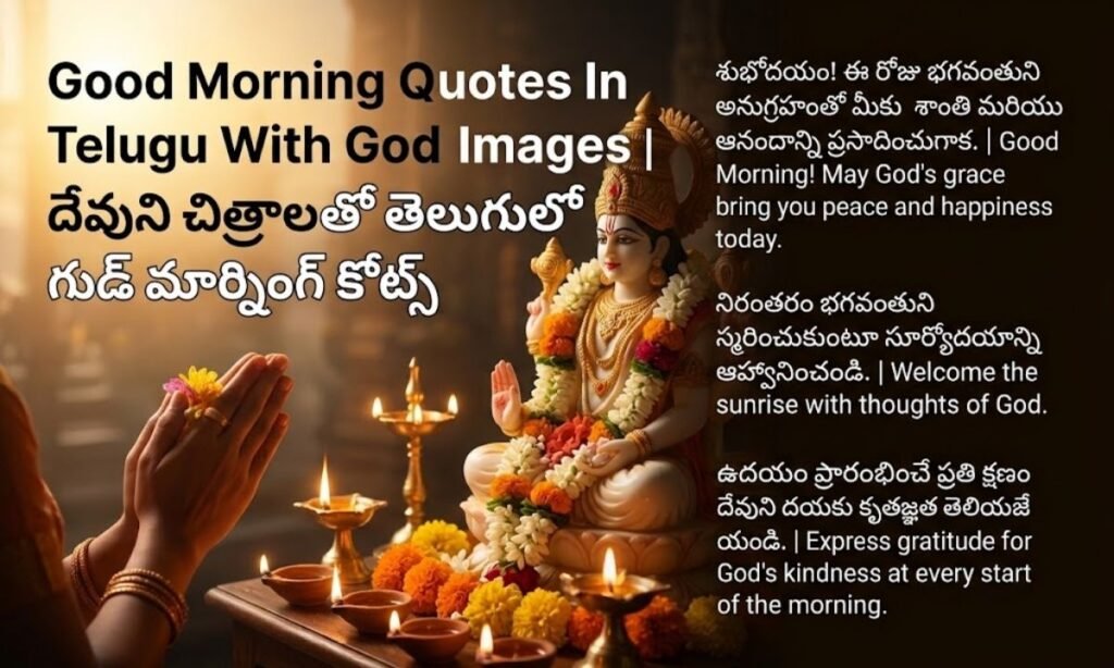 Good Morning Quotes In Telugu With God Images | దేవుని చిత్రాలతో తెలుగులో గుడ్ మార్నింగ్ కోట్స్