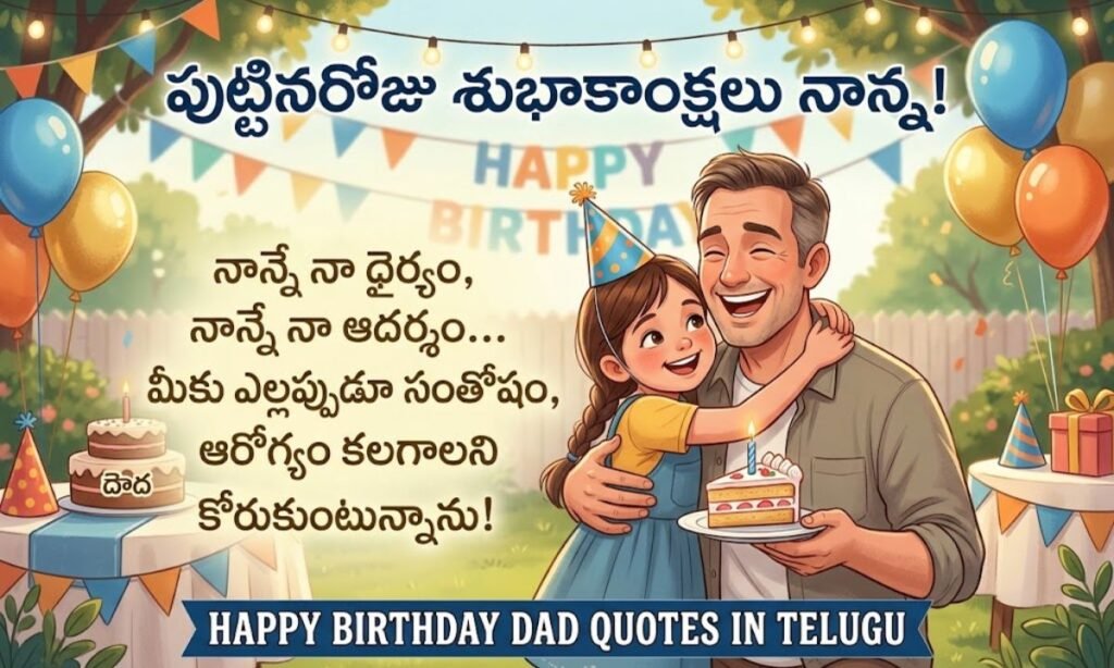 Happy Birthday Dad Quotes In Telugu