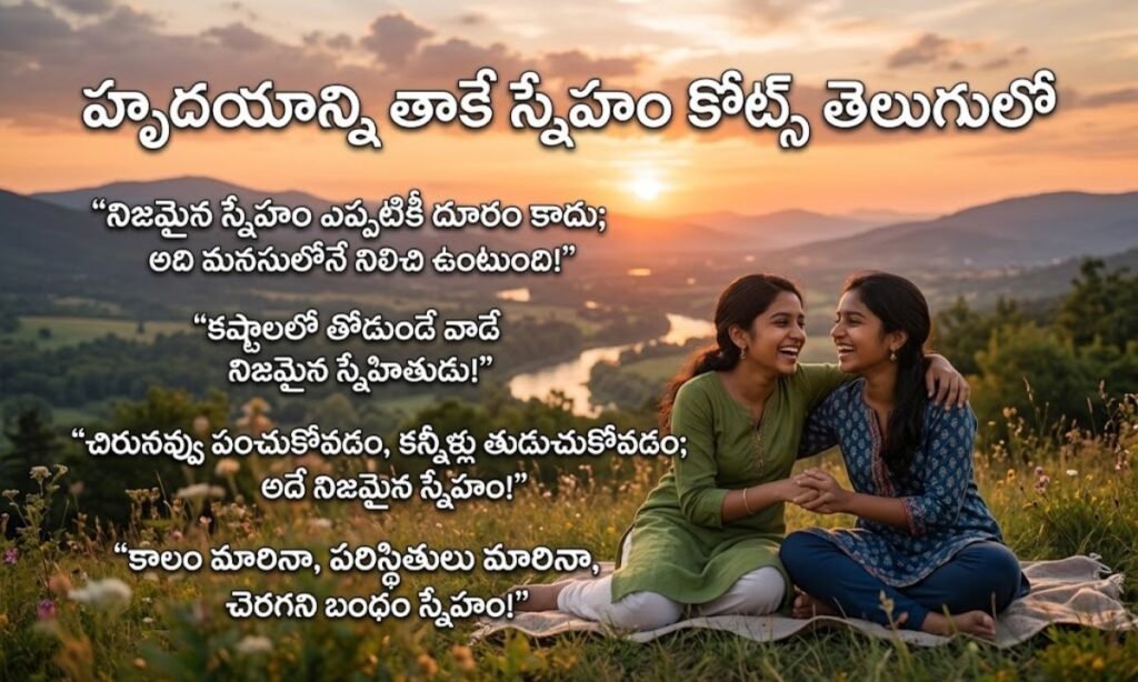 Heart Touching Friendship Quotes In Telugu | హృదయాన్ని తాకే స్నేహం కోట్స్ తెలుగులో