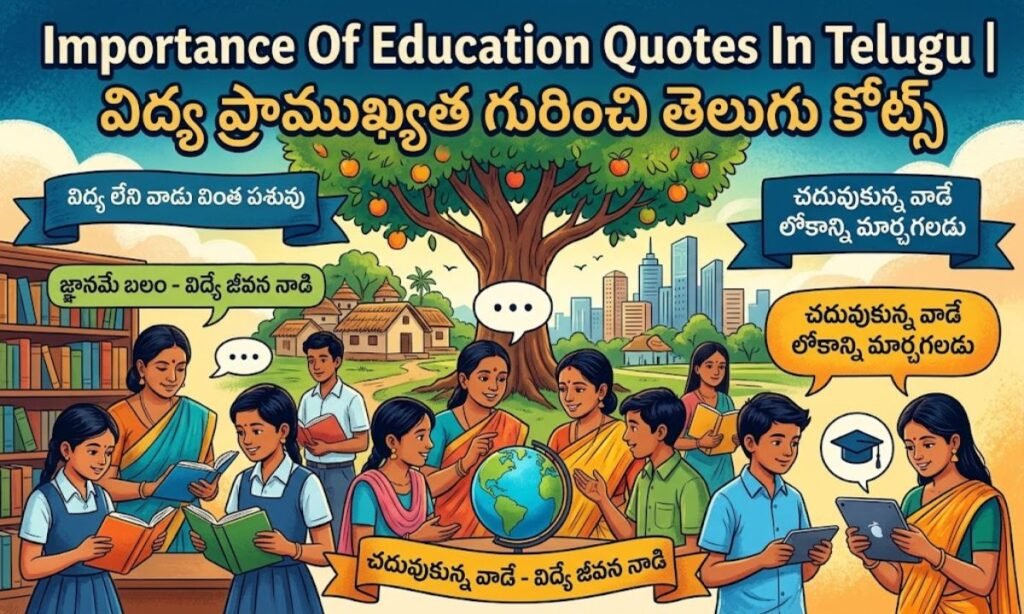 Importance Of Education Quotes In Telugu | విద్య ప్రాముఖ్యత గురించి తెలుగు కోట్స్