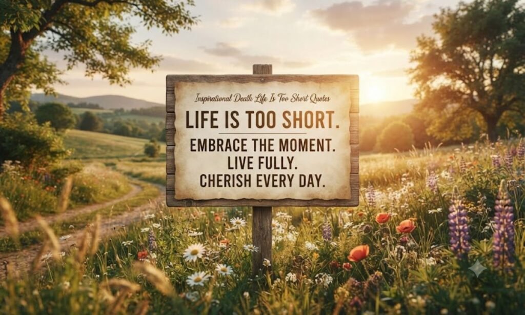 Inspirational Death Life Is Too Short Quotes