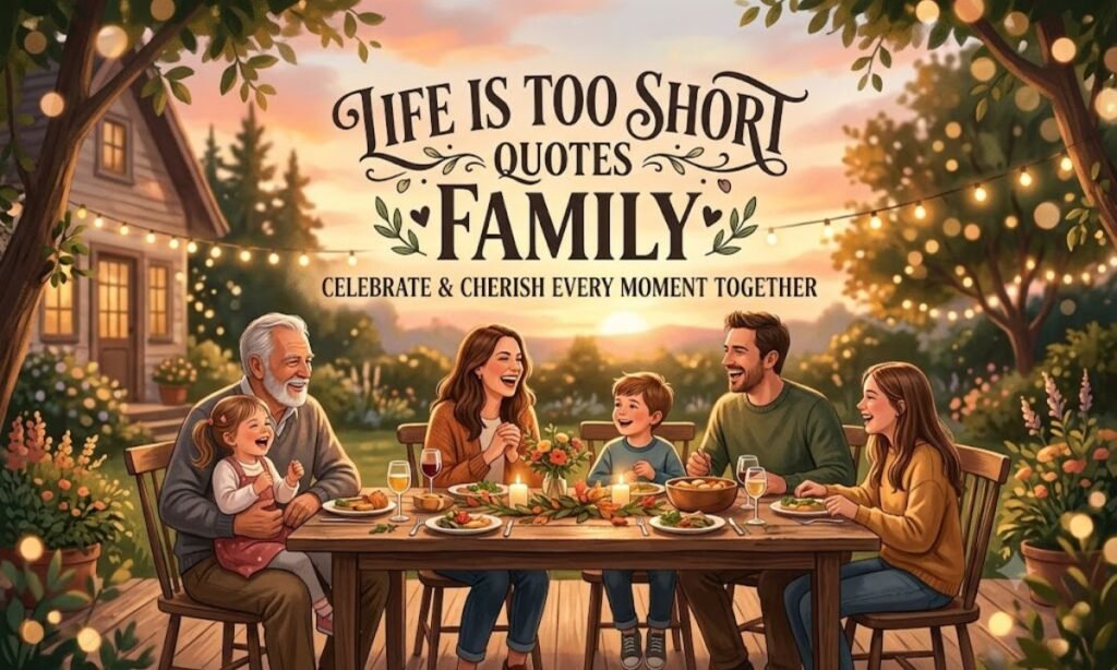 Life Is Too Short Quotes Family