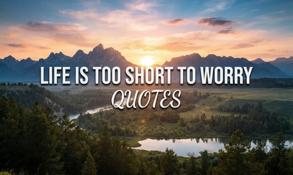 Life Is Too Short To Worry Quotes