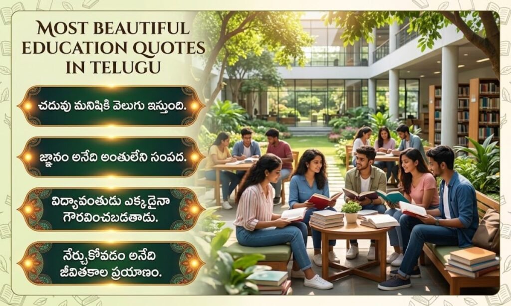 Most beautiful education quotes in telugu