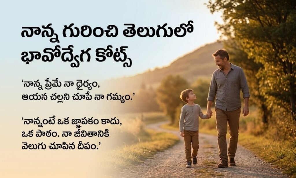 Nanna Emotional Quotes In Telugu | నాన్న గురించి తెలుగులో భావోద్వేగ కోట్స్
