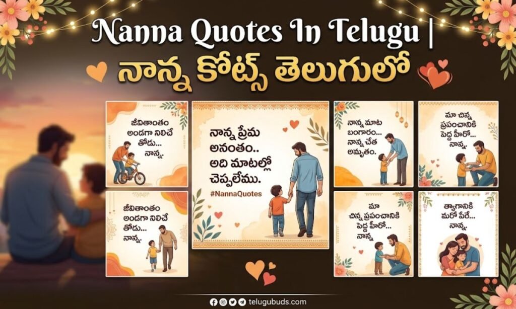 Nanna Quotes In Telugu | నాన్న కోట్స్ తెలుగులో
