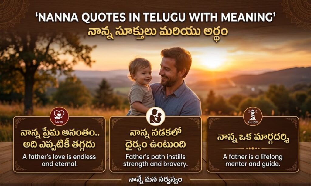 Nanna quotes in telugu with meaning