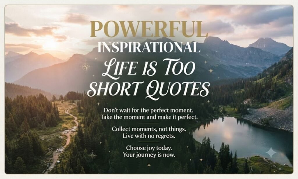 Powerful Inspirational Life Is Too Short Quotes