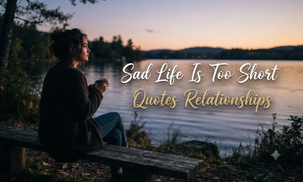 Sad Life Is Too Short Quotes Relationships