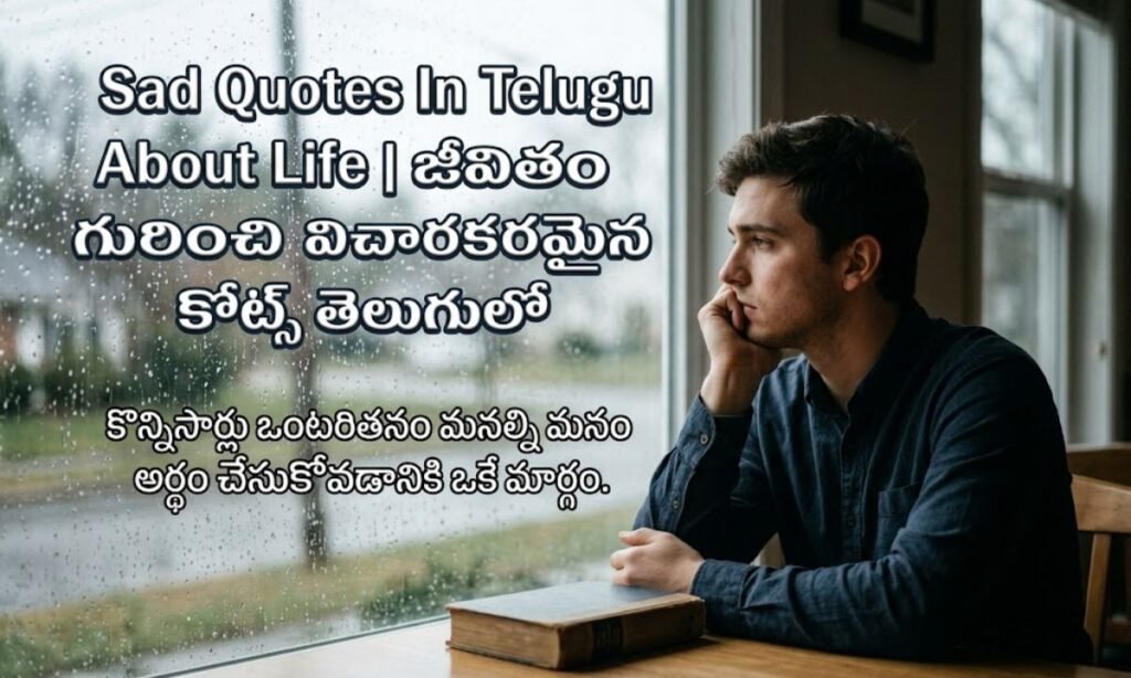 Sad Quotes In Telugu About Life జీవితం గురించి విచారకరమైన కోట్స్ తెలుగులో