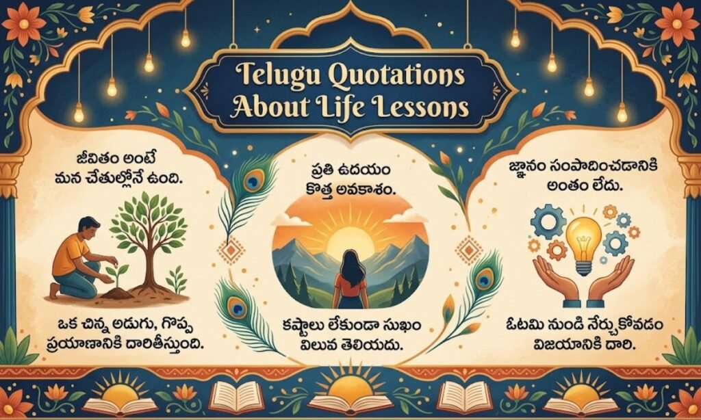 Telugu Quotations About Life Lessons