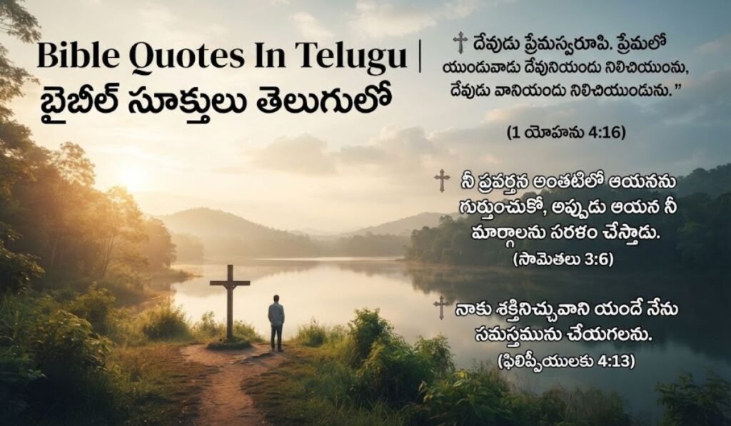 Bible Quotes In Telugu బైబిల్ సూక్తులు తెలుగులో