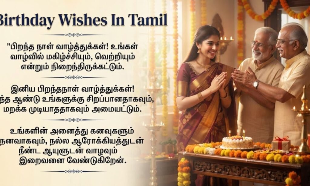 Birthday Wishes In Tamil