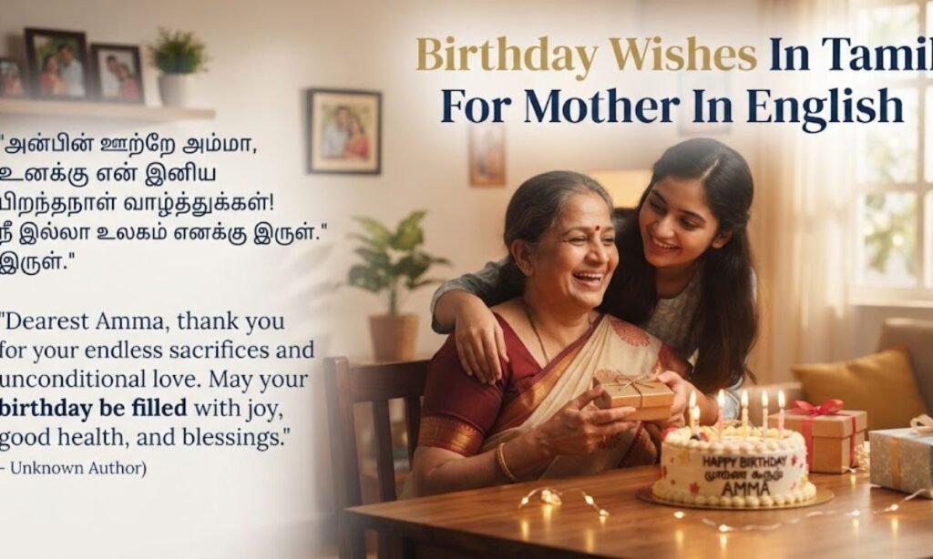 Birthday Wishes In Tamil For Mother In English