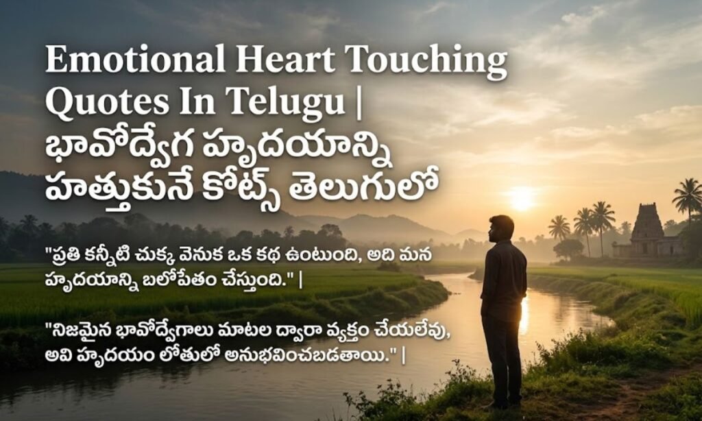 Emotional Heart Touching Quotes In Telugu భావోద్వేగ హృదయాన్ని హత్తుకునే కోట్స్ తెలుగులో