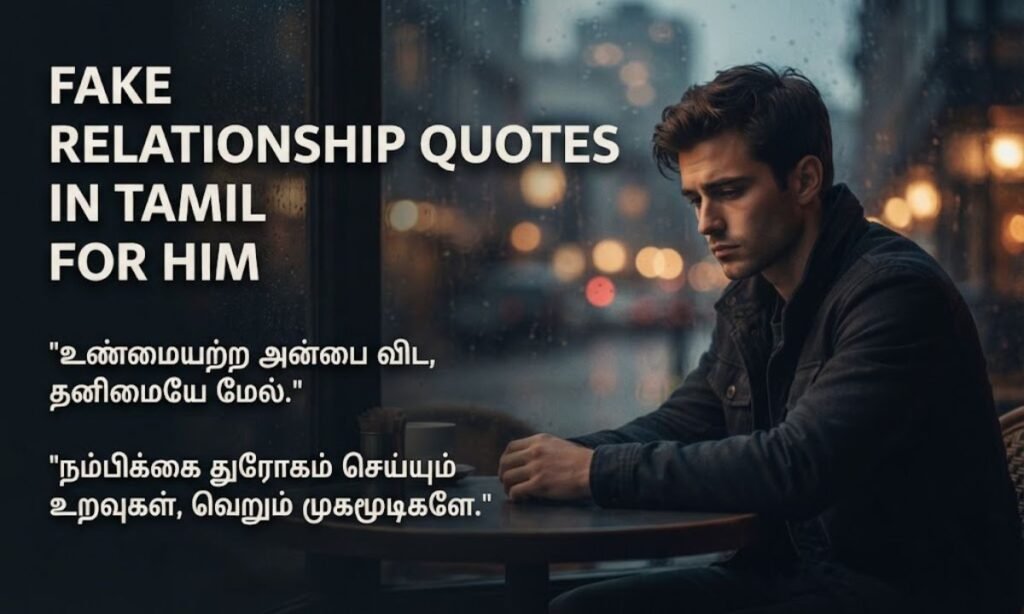 Fake Relationship Quotes In Tamil For Him