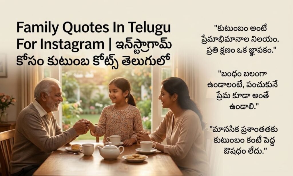 _Family Quotes In Telugu For Instagram ఇన్_స్టాగ్రామ్ కోసం కుటుంబ కోట్స్ తెలుగులో