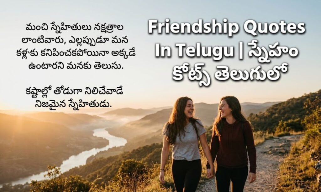 Friendship Quotes In Telugu స్నేహం కోట్స్ తెలుగులో