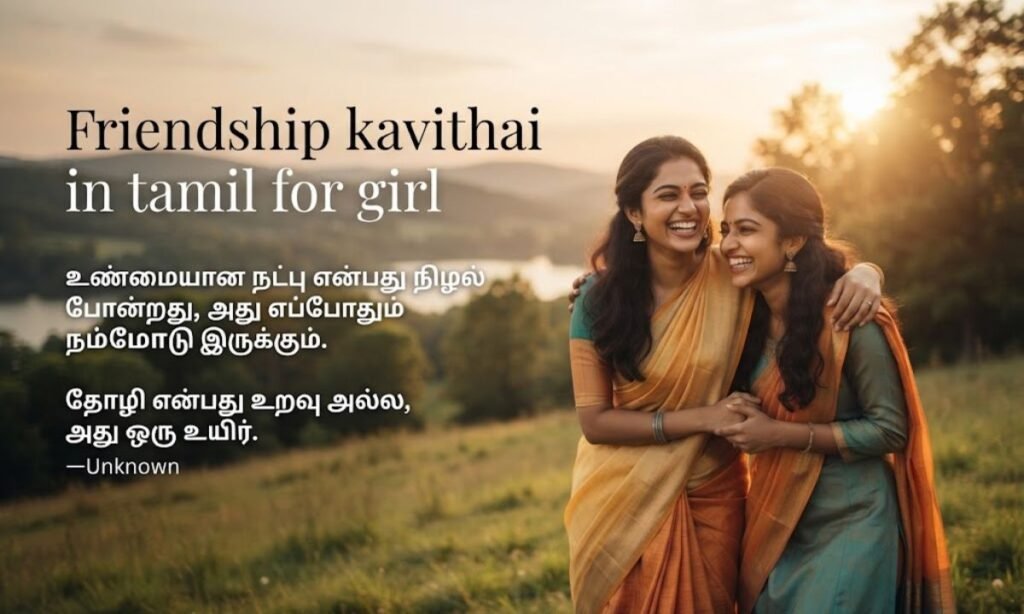 Friendship kavithai in tamil for girl