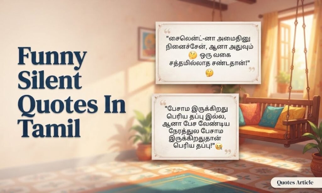 Funny Silent Quotes In Tamil