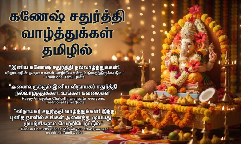 Ganesh Chaturthi Wishes in Tamil