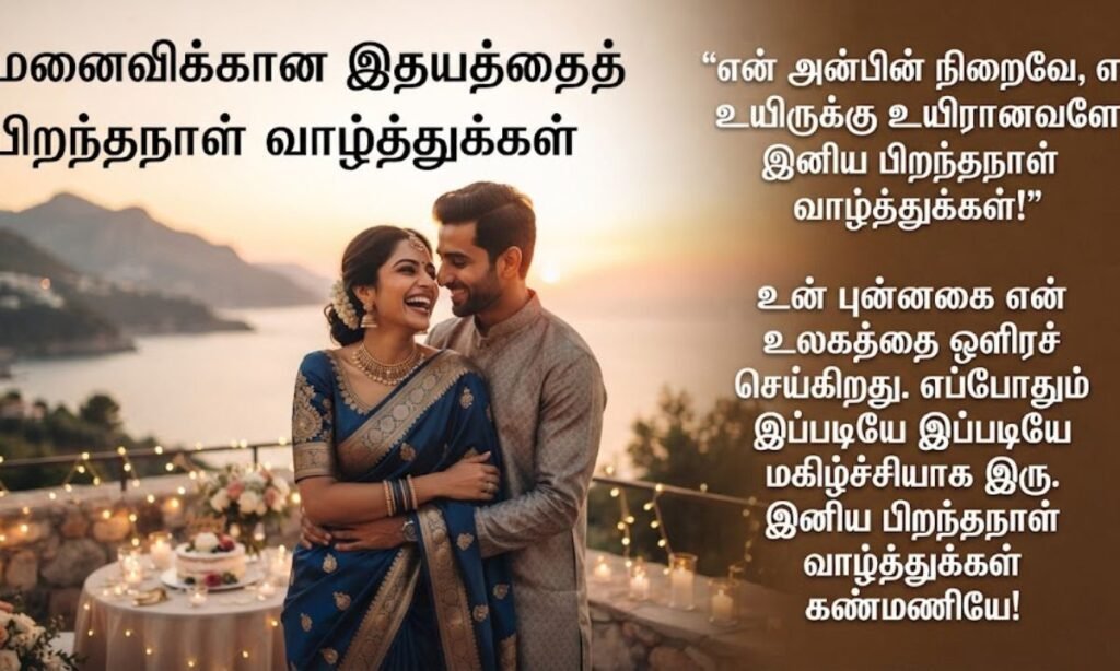 Heart touching Tamil Birthday Wishes for Wife