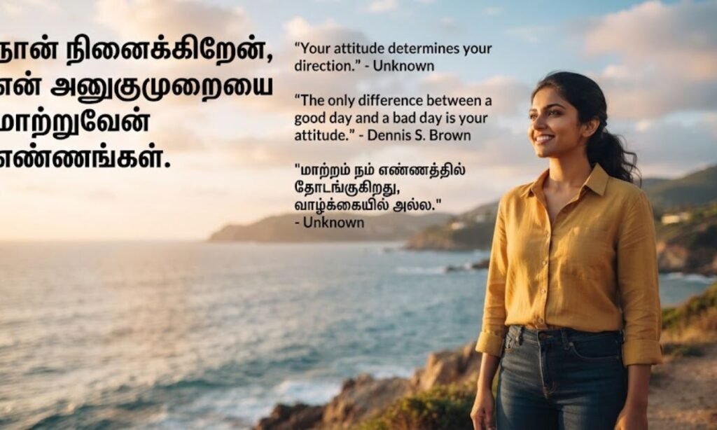 I Think I Will Change My Attitude Quotes In Tamil