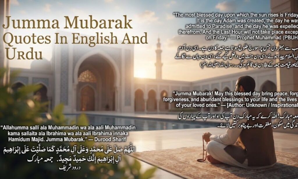 Jumma Mubarak Quotes In English And Urdu