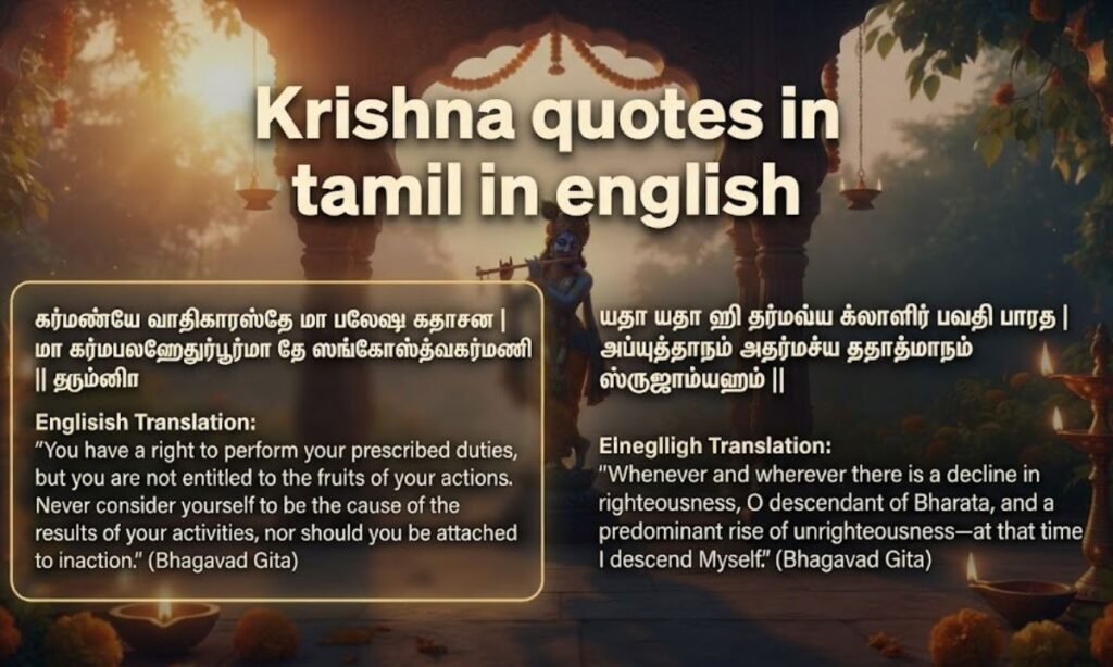 Krishna quotes in tamil in english