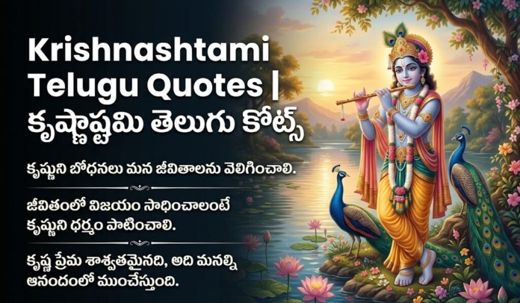 Krishnashtami Telugu Quotes కృష్ణాష్టమి తెలుగు కోట్స్