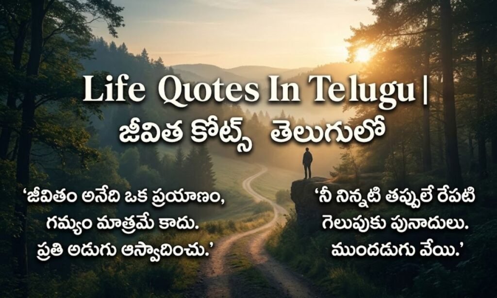 Life Quotes In Telugu జీవిత కోట్స్ తెలుగులో