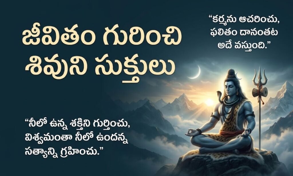 Lord Shiva Quotes In Telugu About Life
