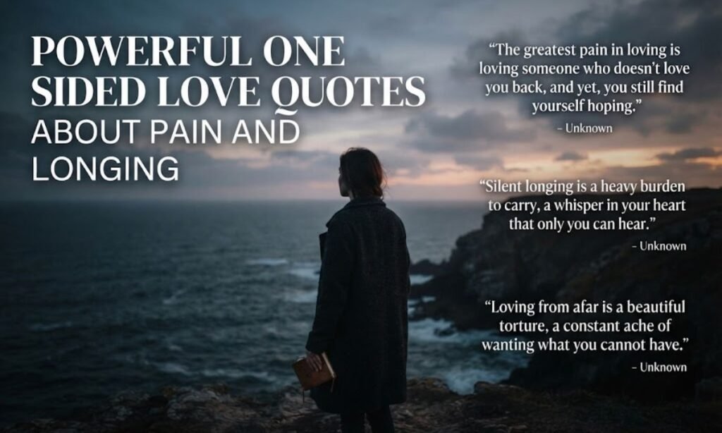 Powerful One Sided Love Quotes About Pain and Longing