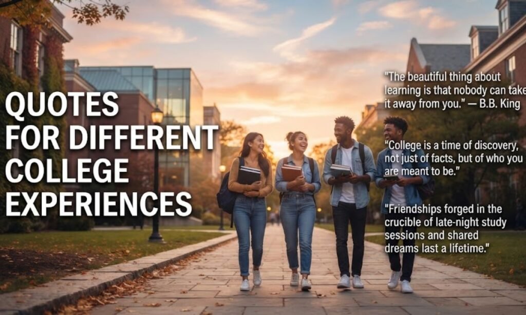 Quotes For Different College Experiences