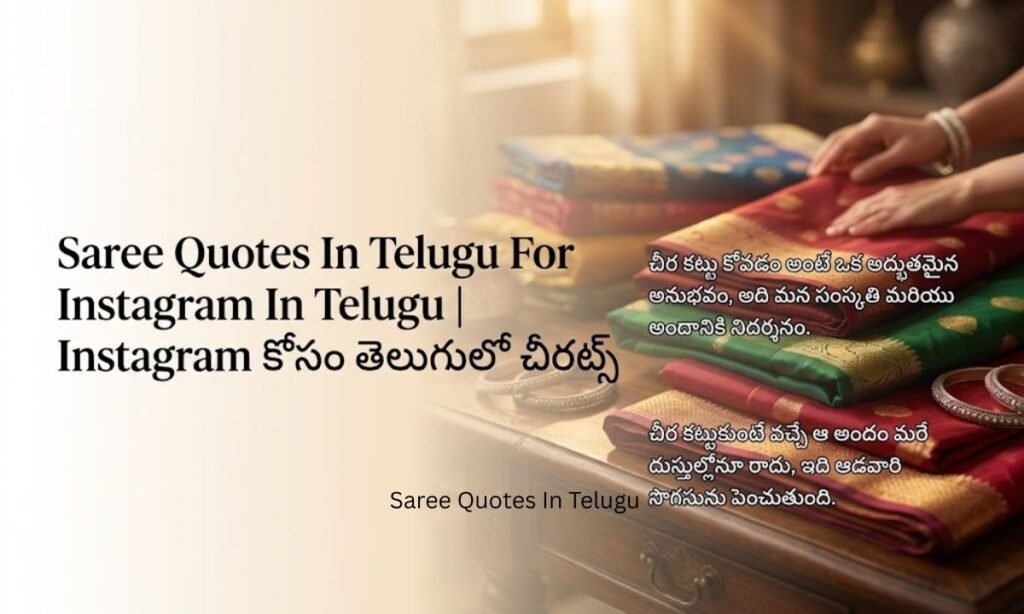 Saree Quotes In Telugu For Instagram In Telugu Instagram కోసం తెలుగులో చీర కోట్స్