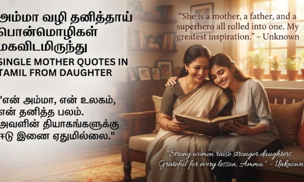 Single Mother Quotes In Tamil From Daughter