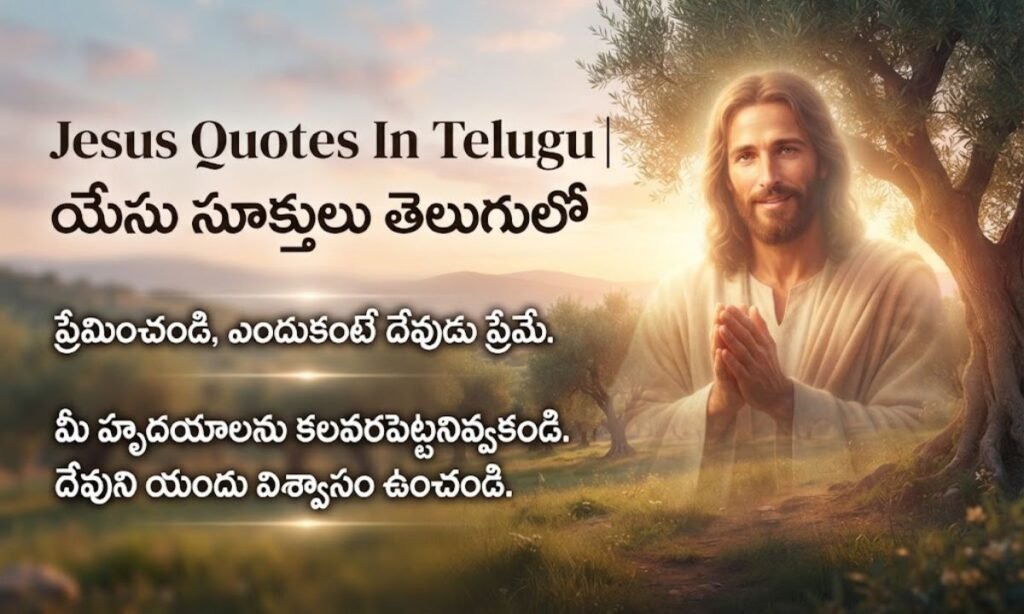 Jesus Quotes In Telugu యేసు సూక్తులు తెలుగులో