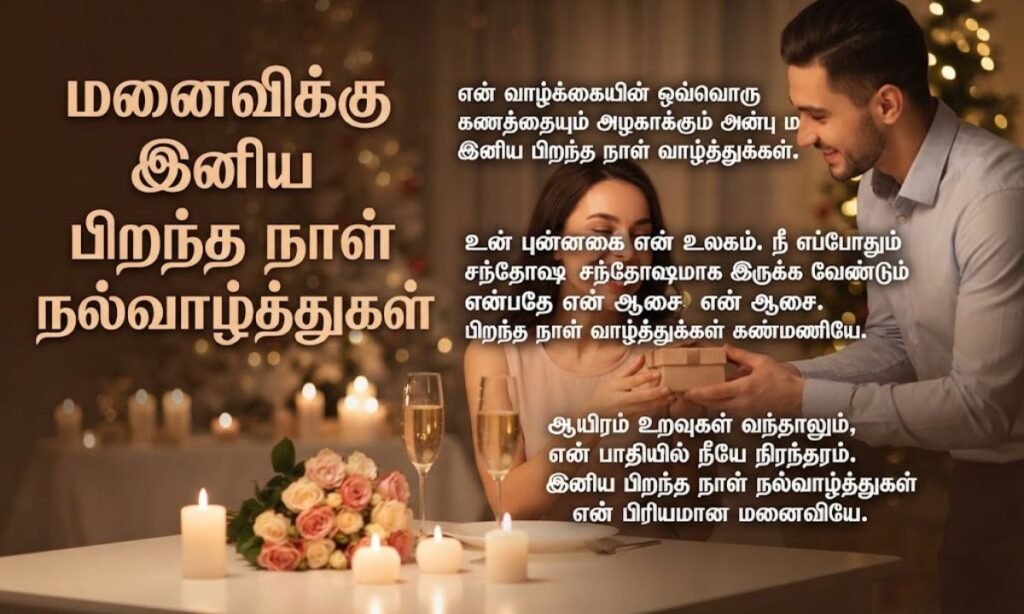 மனைவிக்கு இனிய பிறந்த நாள் நல்வாழ்த்துகள்