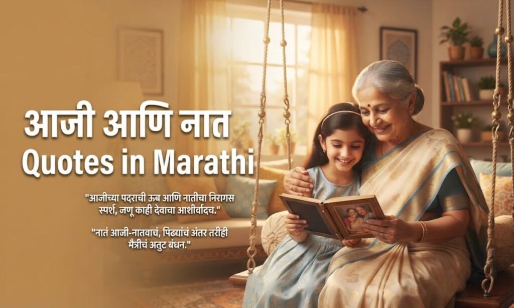 Aaji Ani Naat Quotes in Marathi
