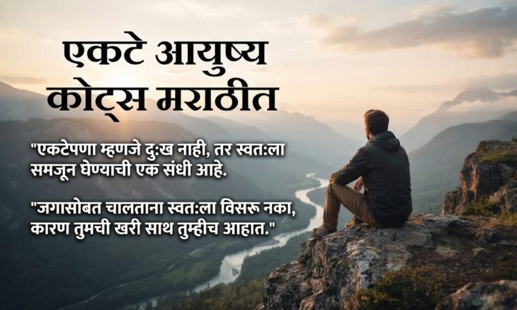 Alone Life Quotes In Marathi