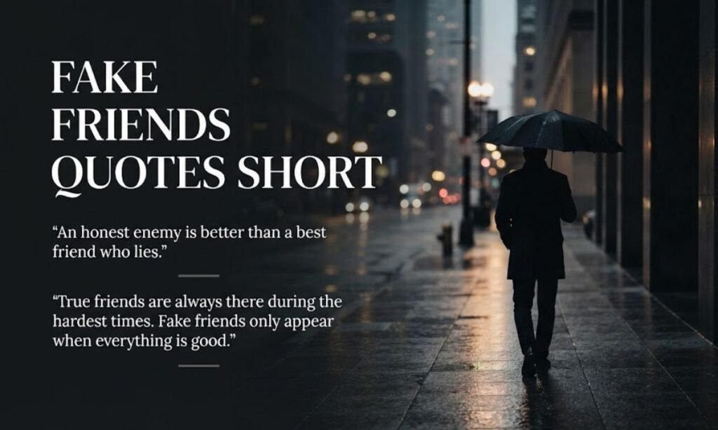 Fake Friends Quotes Short