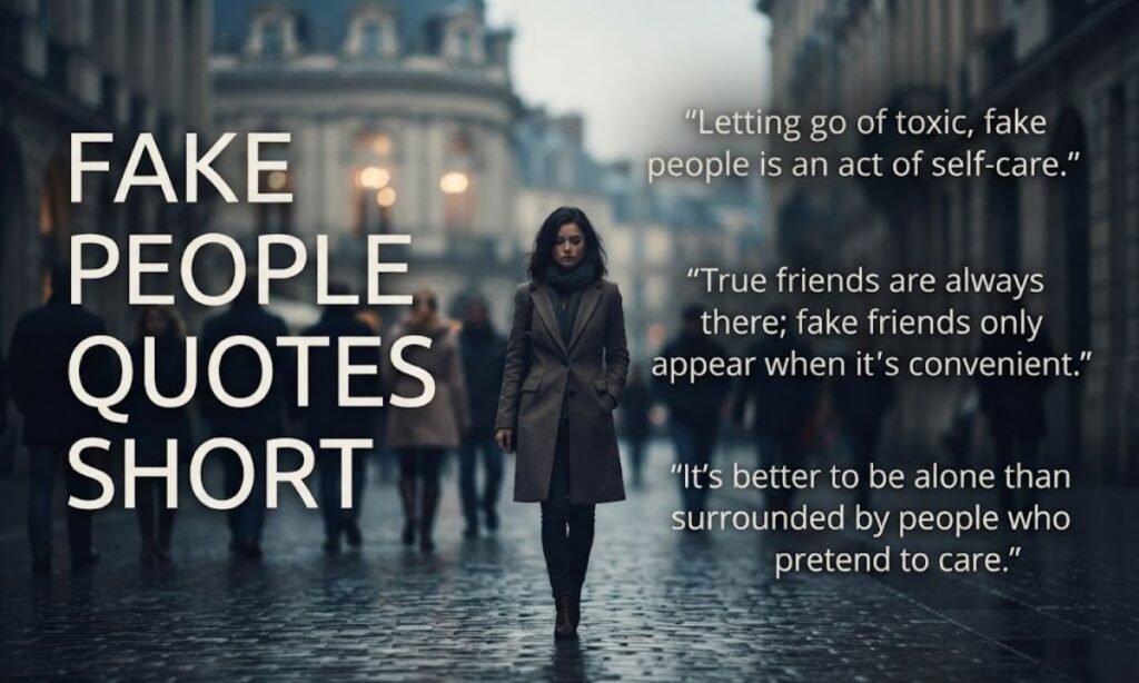 Fake People Quotes Short